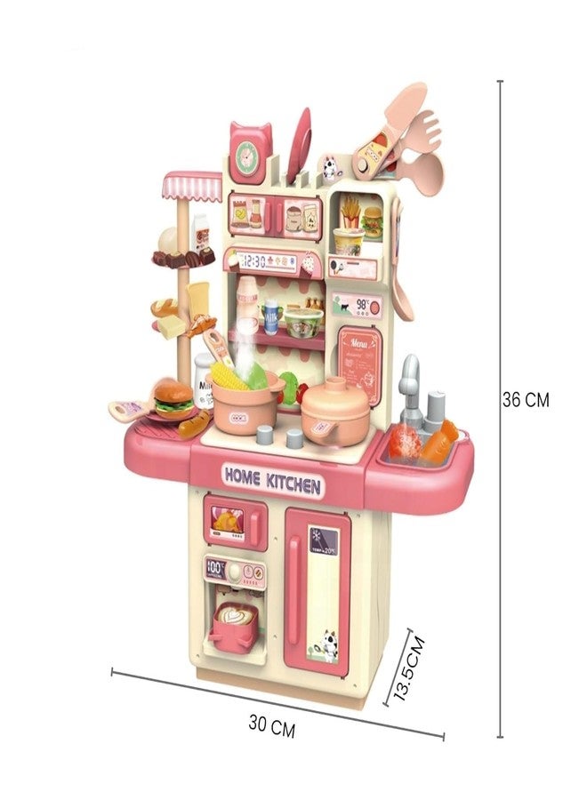 EXOMOON Playing Home Kitchen Set, Interactive Cooking Pretend Play Set for Kids, Includes Mini Utensils, Realistic Kitchen Toys, Toy for Imaginative Play -Multicolor - Image 3